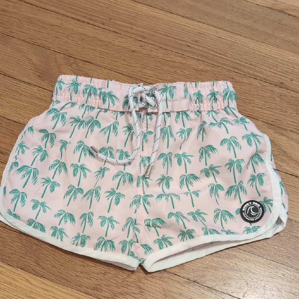 Pink Palm Tree Kids Shorts